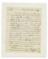 HENRY, PATRICK. Autograph Letter Signed, P Henry, as Governor of Virginia, to Benjamin Harrison, Speaker